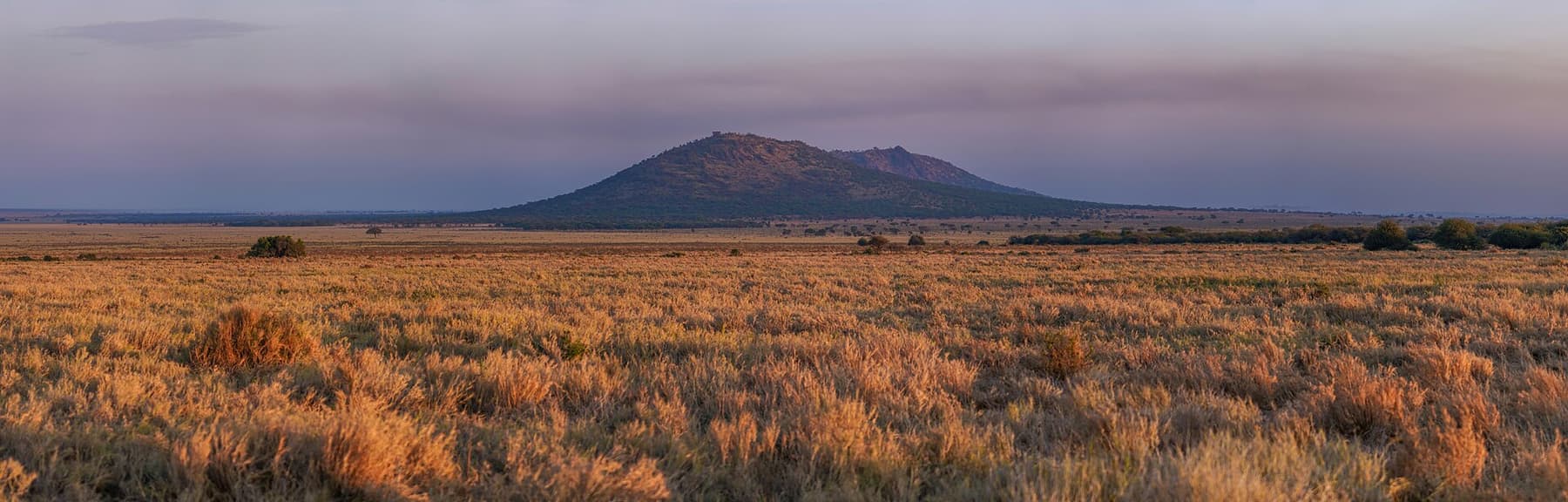 Sunrise over the endless plains of the Serengeti